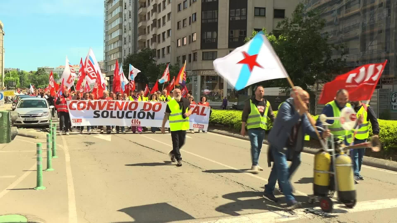 M035-A CORUÑA HUELGA DE TRABAJADORES METAL