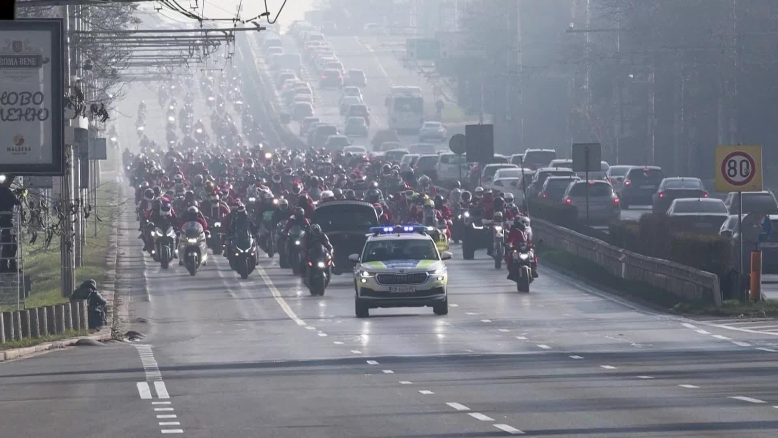 S032-BULGARIA CONCENTRACION MOTOS PAPA NOEL