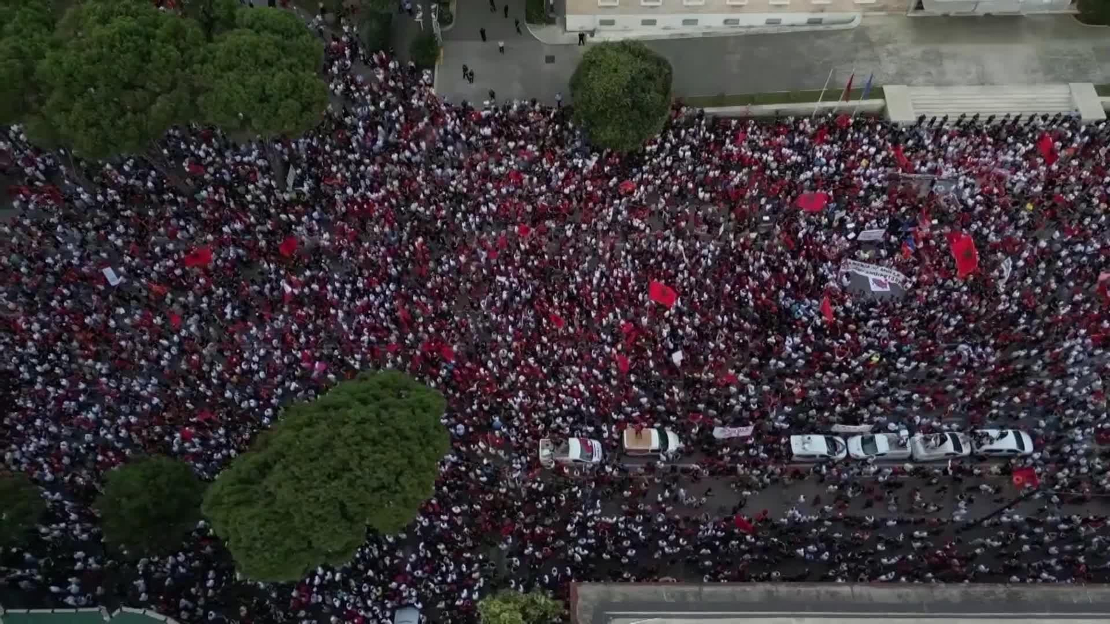 va protestas albania