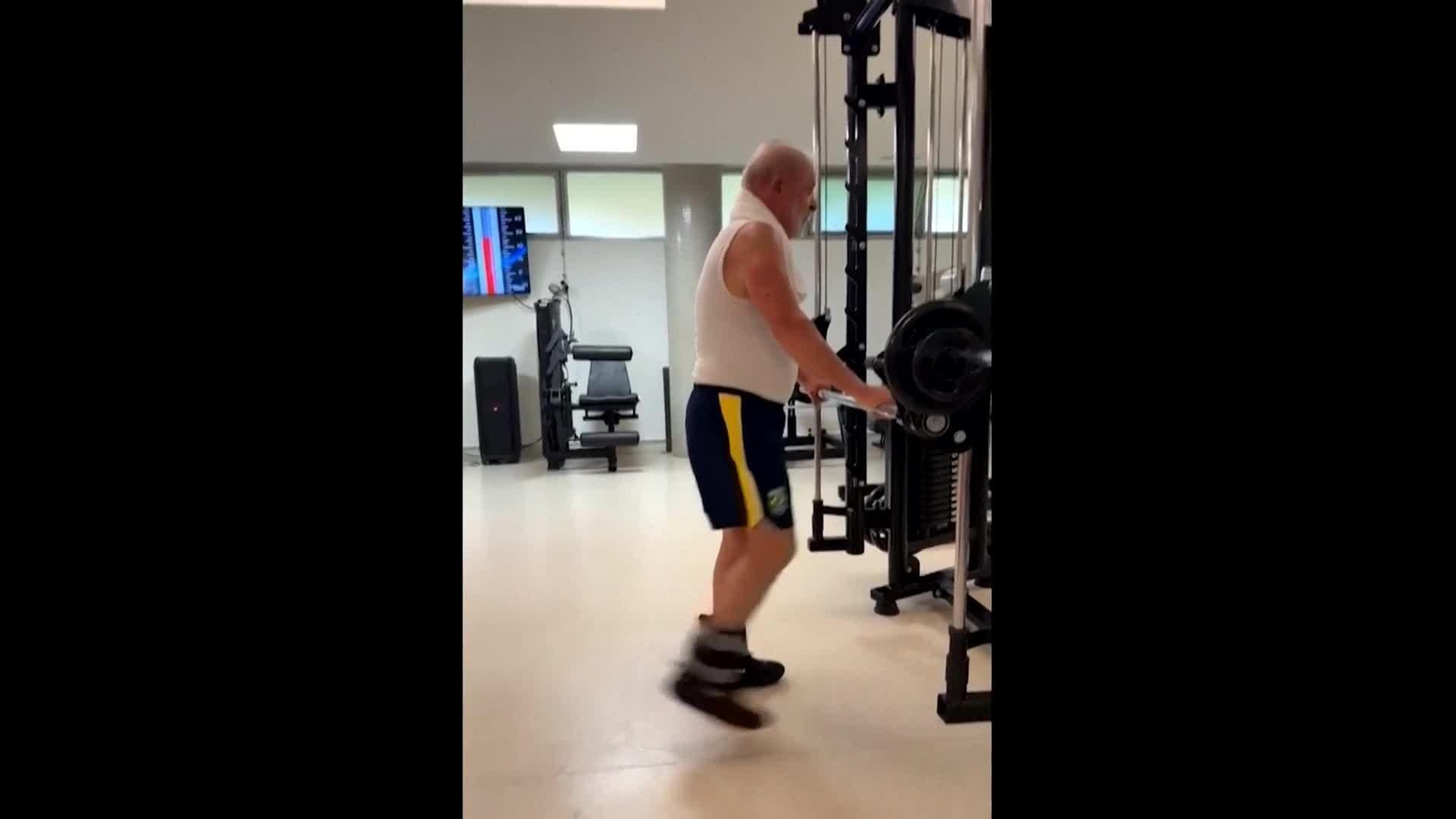 va lula haciendo deporte